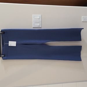 & other stories (AOS) ribbed wool knit pants, blue